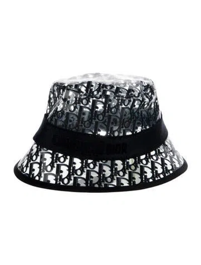 Pre-owned Dior Oblique Rain Hat In Blue