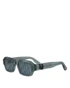 Dior Oblique S2i 52mm Rectangular Sunglasses In Blue/blue
