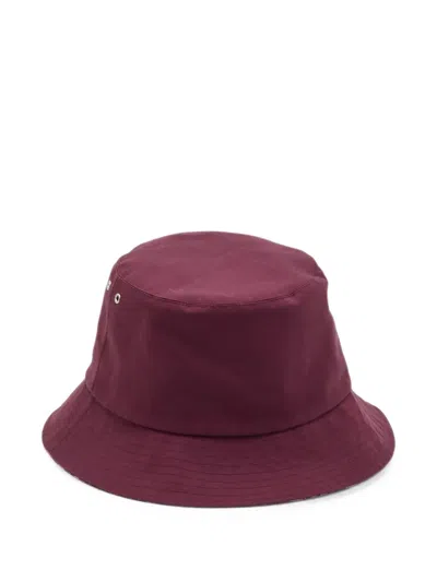 Pre-owned Dior Oblique Reversible Teddy-d Bucket Hat In Red