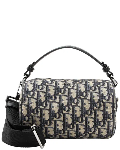 Dior Oblique Roller Mini Shoulder Bag (authentic Pre-loved) In Black