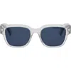 Dior Oblique S1i Square Sunglasses In Crystal/other/blue