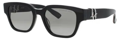 Dior Oblique S1i Sunglasses 53-18-145 For Men In 01b - Shiny Black / Smoke Gradient