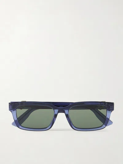 Dior Oblique S5l D-frame Acetate Sunglasses In Blue