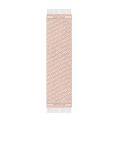 Dior Oblique Scarf In Pink