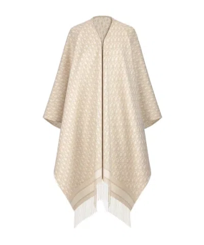 Dior Oblique Shawl In Neutral