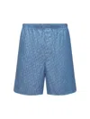 Dior Oblique Shorts In Blue