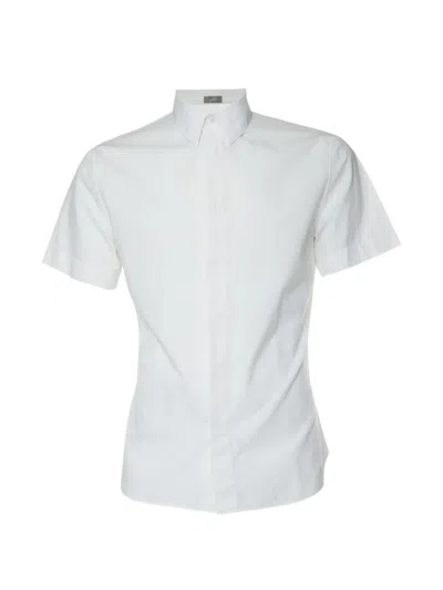 Pre-owned Dior Oblique Short-sleeve Shirt In White