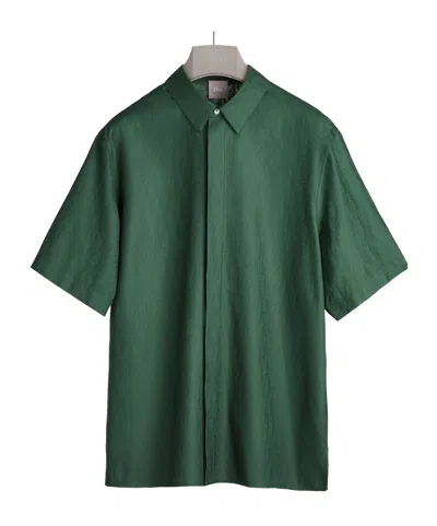 Dior Oblique Short-sleeved Shirt In Green