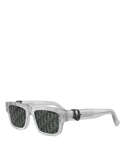 Dior Oblique Square Sunglasses, 52mm In Black