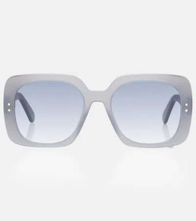 Dior Oblique Square Sunglasses In Purple