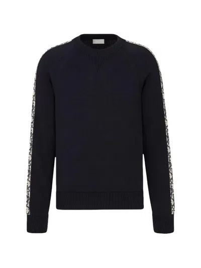 Pre-owned Dior Oblique Stripe Sweater In Black