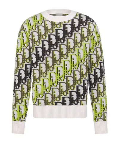 Dior Oblique Sweater In Blue