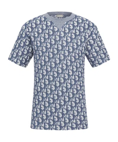Dior Oblique T-shirt, Relaxed Fit In Gray
