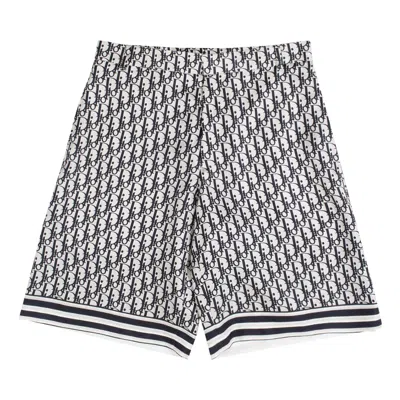 Pre-owned Dior Oblique Twill Shorts 'navy' | Blue | Men's Size 50
