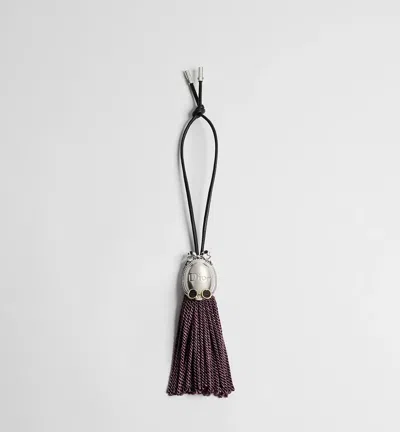 Dior Octopus Bag Charm In Burgundy