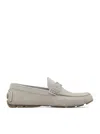 Dior Odeon Suede Driver In Grey