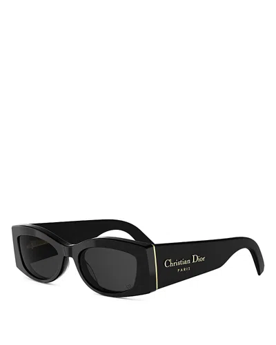 Dior Ombre Rectangular Sunglasses, 53mm In Black