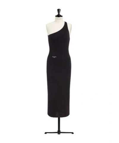 Dior One-shoulder Dress In Black
