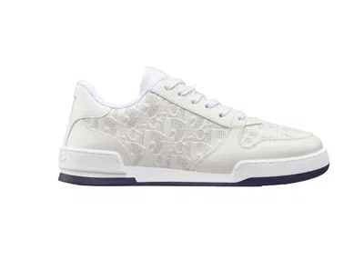 Pre-owned Dior One Sneaker Leather (women's) Sneakers In White/blue