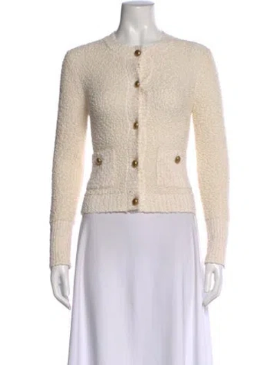Pre-owned Dior Open Front Sweater W/ Tags In Neutral