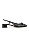 Dior Open-heeled Flats In Black