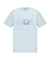 Dior Open-necked Black Shirt In Blue