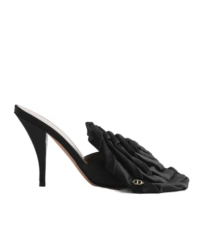 Dior Open-toe High-heeled Sandals In Black