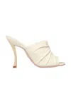 Dior Open-toed High-heeled Sandals In White