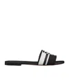 Dior Open-toed Slippers In Black