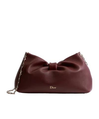 Dior Or Medium  Bow Bag In Blue