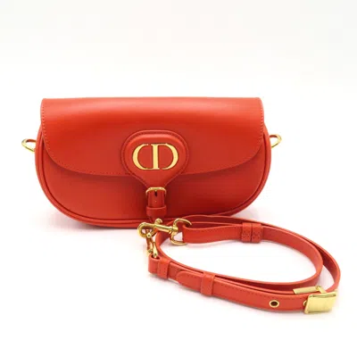 Dior Orange Leather Shoulder Bag ()