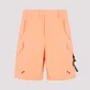 Dior Designer Cotton Shorts In Yellow And Orange For Men In Yellow & Orange