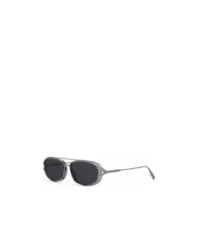 Dior Oval Sunglasses In Black