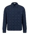 Dior Overshirt With Christian  Couture Lily Of The Valley Embroidery In Blue
