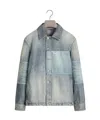 Dior Overshirt With Patchwork Effect In Blue
