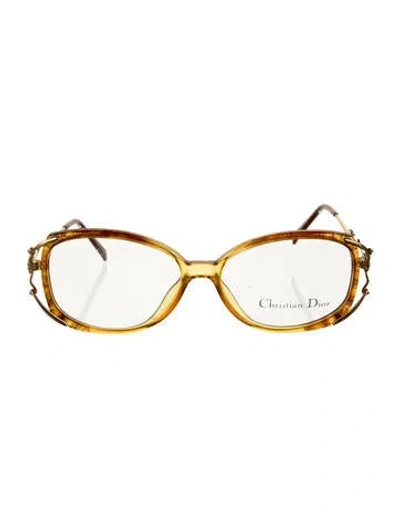 Pre-owned Dior Oversize Eyeglasses In Brown
