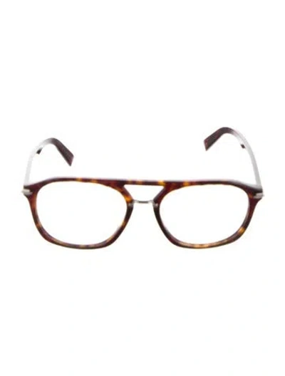 Pre-owned Dior Oversize Eyeglasses In Brown