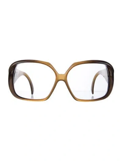 Pre-owned Dior Oversize Eyeglasses In Brown