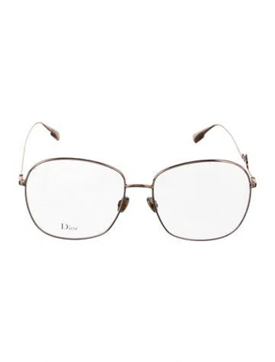 Pre-owned Dior Oversize Eyeglasses In Gold