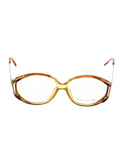 Pre-owned Dior Oversize Eyeglasses In Orange