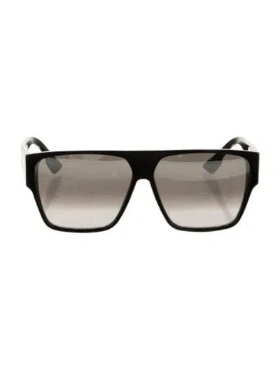 Pre-owned Dior Oversize Gradient Sunglasses In Black