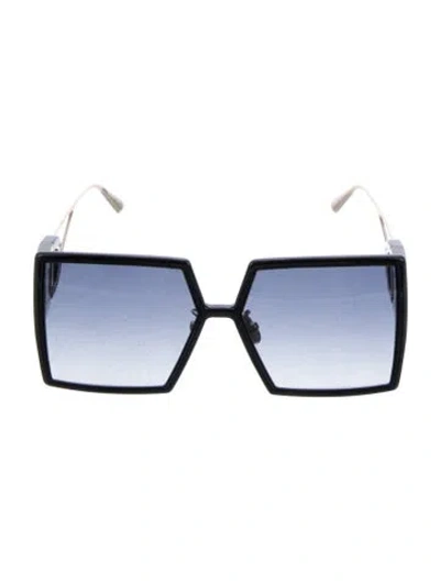 Pre-owned Dior Oversize Gradient Sunglasses In Black