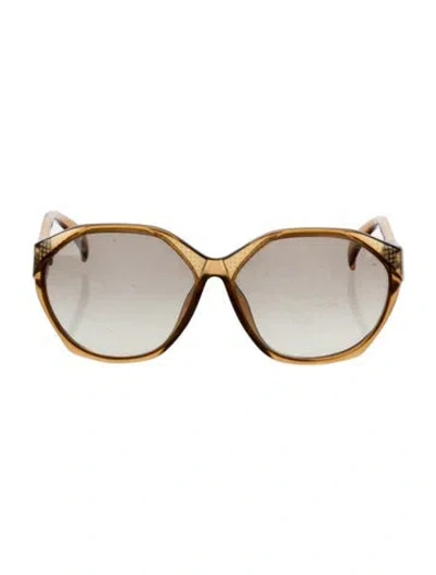 Pre-owned Dior Oversize Gradient Sunglasses In Brown