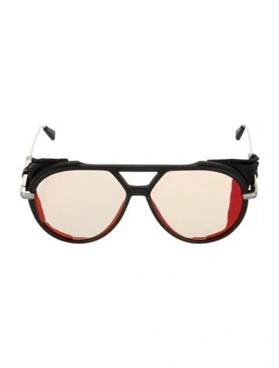 Pre-owned Dior Oversize Mirrored Sunglasses W/ Tags In Black