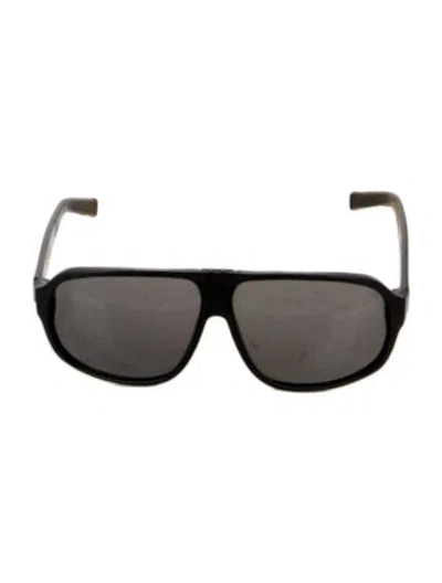 Pre-owned Dior Oversize Tinted Sunglasses In Black
