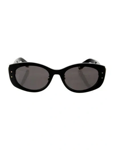 Pre-owned Dior Oversize Tinted Sunglasses In Black