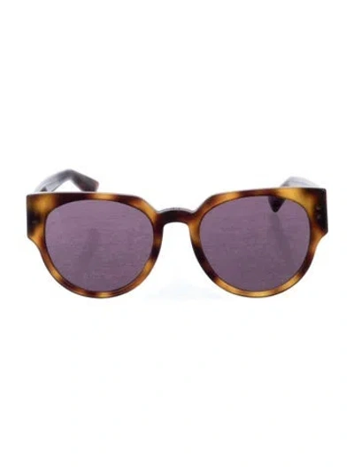 Pre-owned Dior Oversize Tinted Sunglasses In Brown