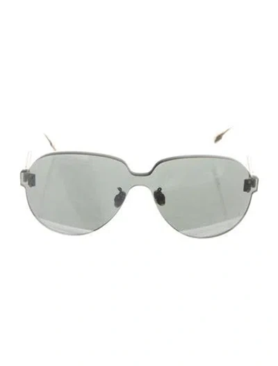 Pre-owned Dior Oversize Tinted Sunglasses In Gold