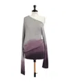 Dior Oversized Asymmetric Sweater In Multi