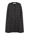 Dior Oversized Cape In Black